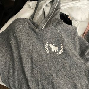 Abercrombie dark grey sweater with monogram